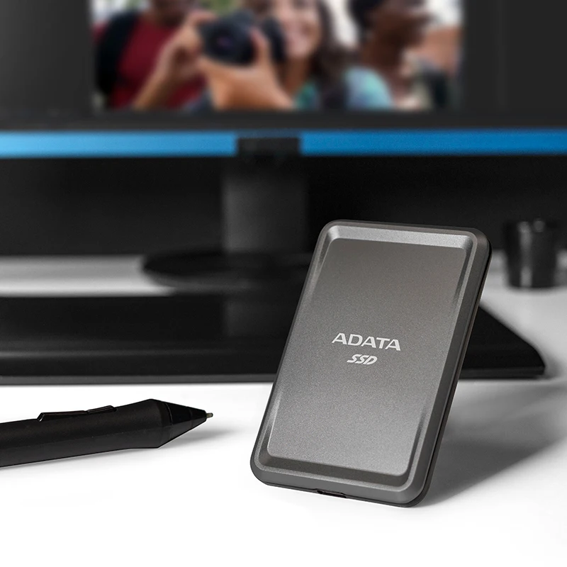 ADATA External SSD 250GB Reliable ULTRA SLIM USB3.2 Gen 2 Type-C Solid State Drive Portable Hard Drive for Computer PS5 ssd Disk