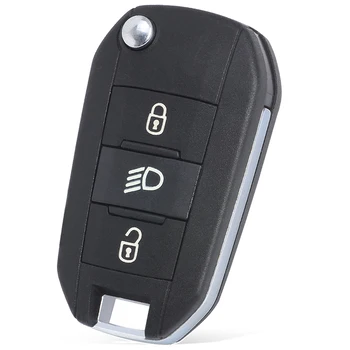 Keyforkess 433MHz ID46 Chip CE0536 / CE0523 Modello RemoteKey Fob 3 Pulsante HU83/ VA2 Lama per Peugeot 807 407 308 307 207 CC di Esperti - KEYECU 433MHz ID46 Chip CE0536 CE0523 Modello RemoteKey Fob 3 Pulsante HU83 VA2 Lama per