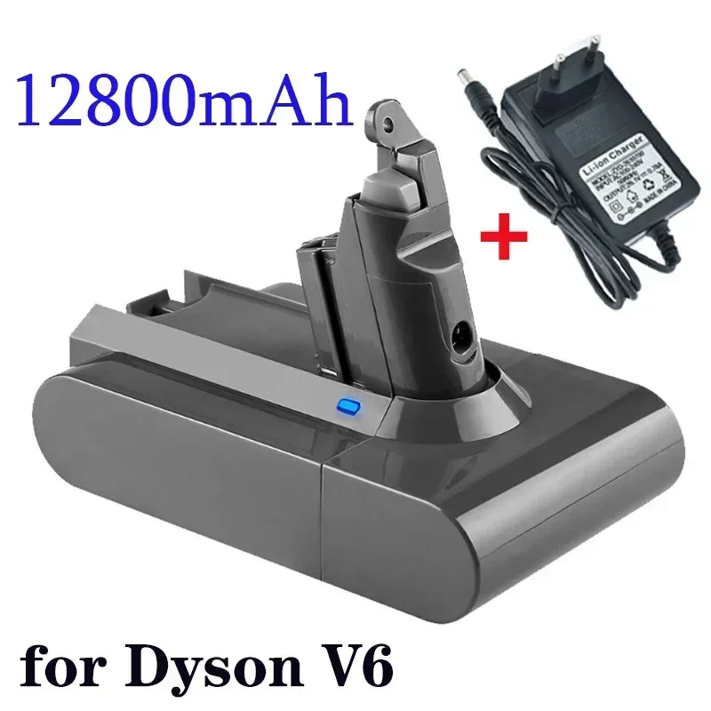 

2023 12800mAh 21.6V 12.8Ah Li-ion Battery for Dyson V6 DC58 DC59 DC61 DC62 DC74 SV09 SV07 SV03 965874-02 Vacuum Cleaner Battery