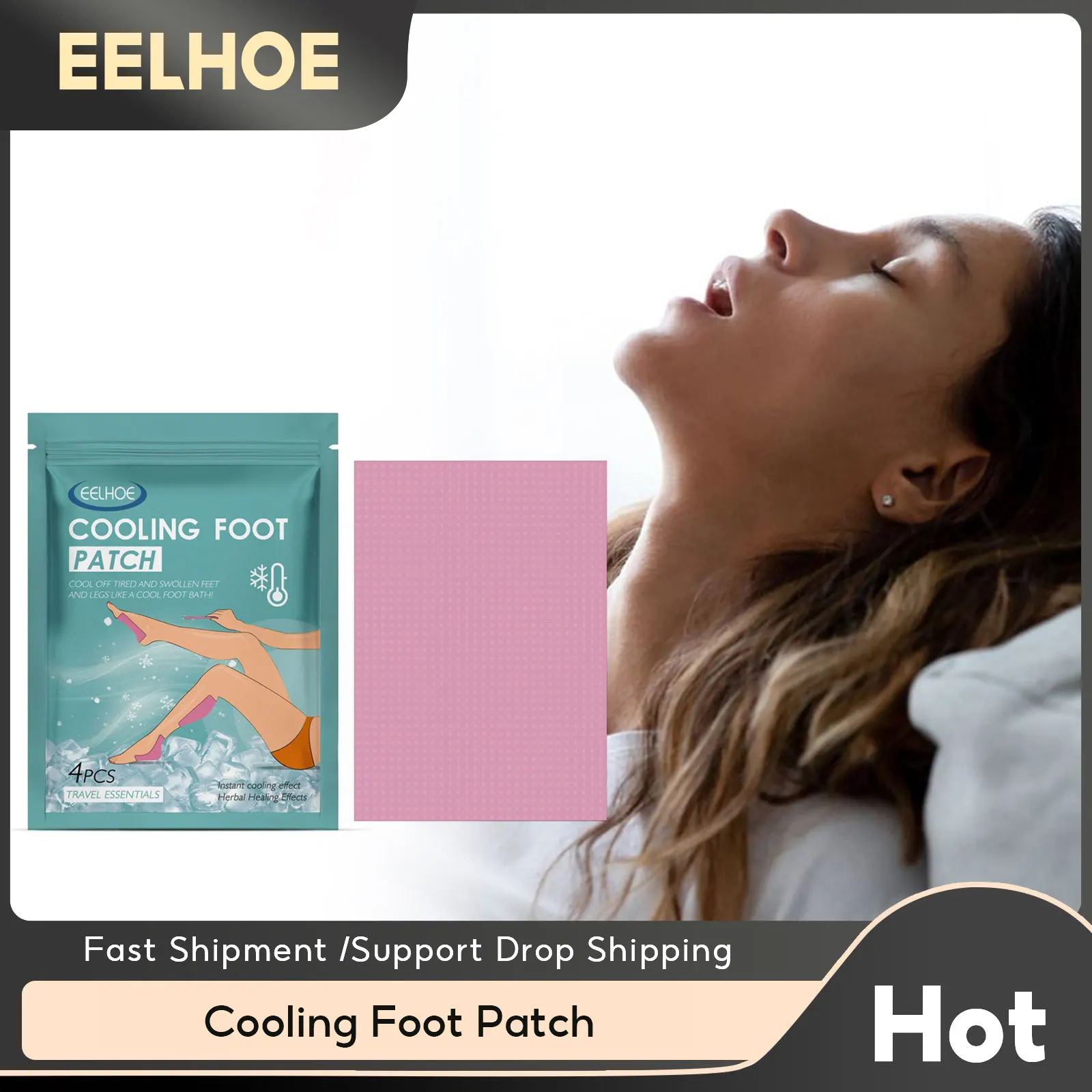 EELHOE Rapid Cooling Foot Patches Body Physical Heat Dissipation Pads Sunmmer Refreshing Cool Down Relieve Stress Body Care Pad 1x innovative and practical for 4010 oil bearing brushless cooling 2pin sunvn 40mm mute heat dissipation fan dc 5v 12v 24v