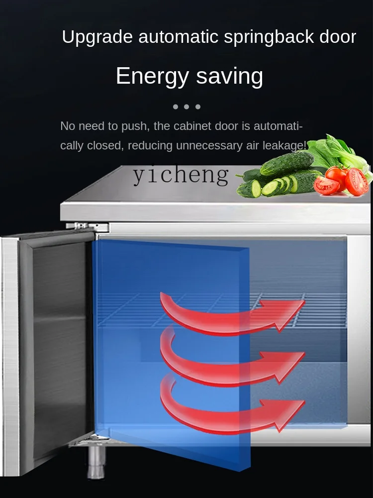 ZC Refrigerated Table Commercial Freezer Horizontal Refrigerator Refrigerated Cabinet Freezer