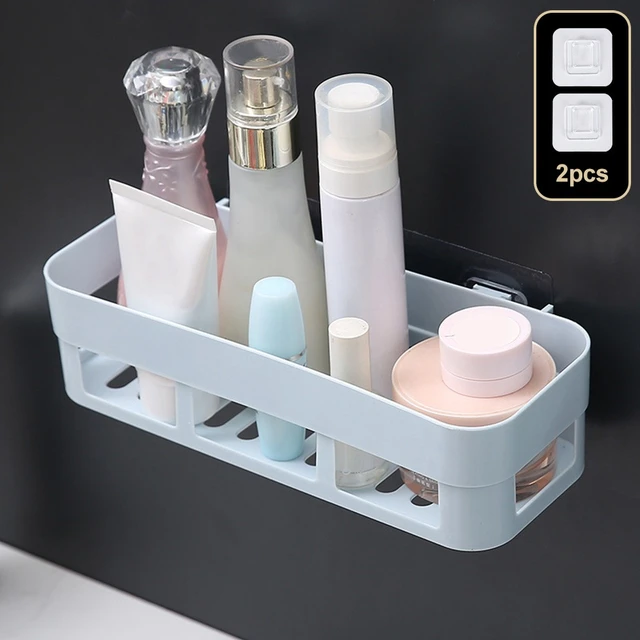 Shower Caddy Plastic Drain Rack Multi Wall-Mounted Purpose Bathroom Storage  Shelf Self-Adhesive Shower Organizer Supplies - AliExpress