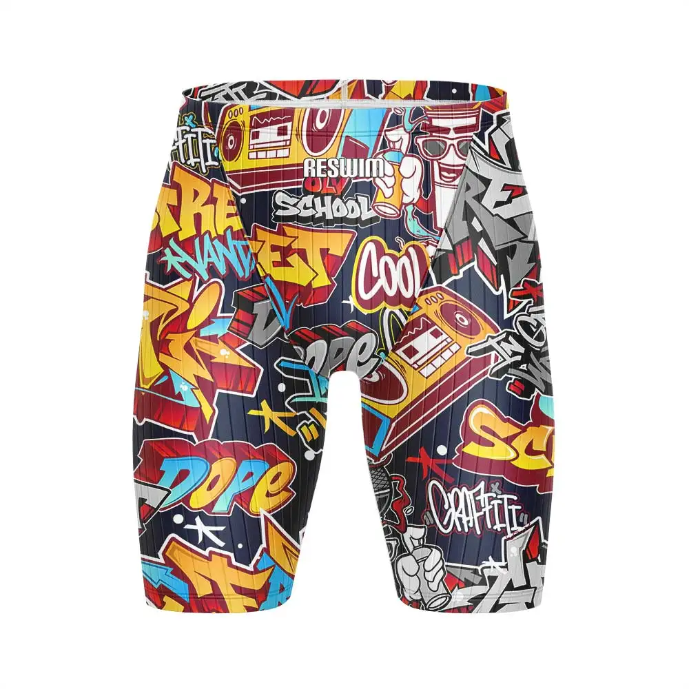 Summer Men's Jammer Swim Surf Shorts Summer Trunks Cartoon Swimwear Training Trunks Swimsuit New Beach Volleyball Swimming Pants