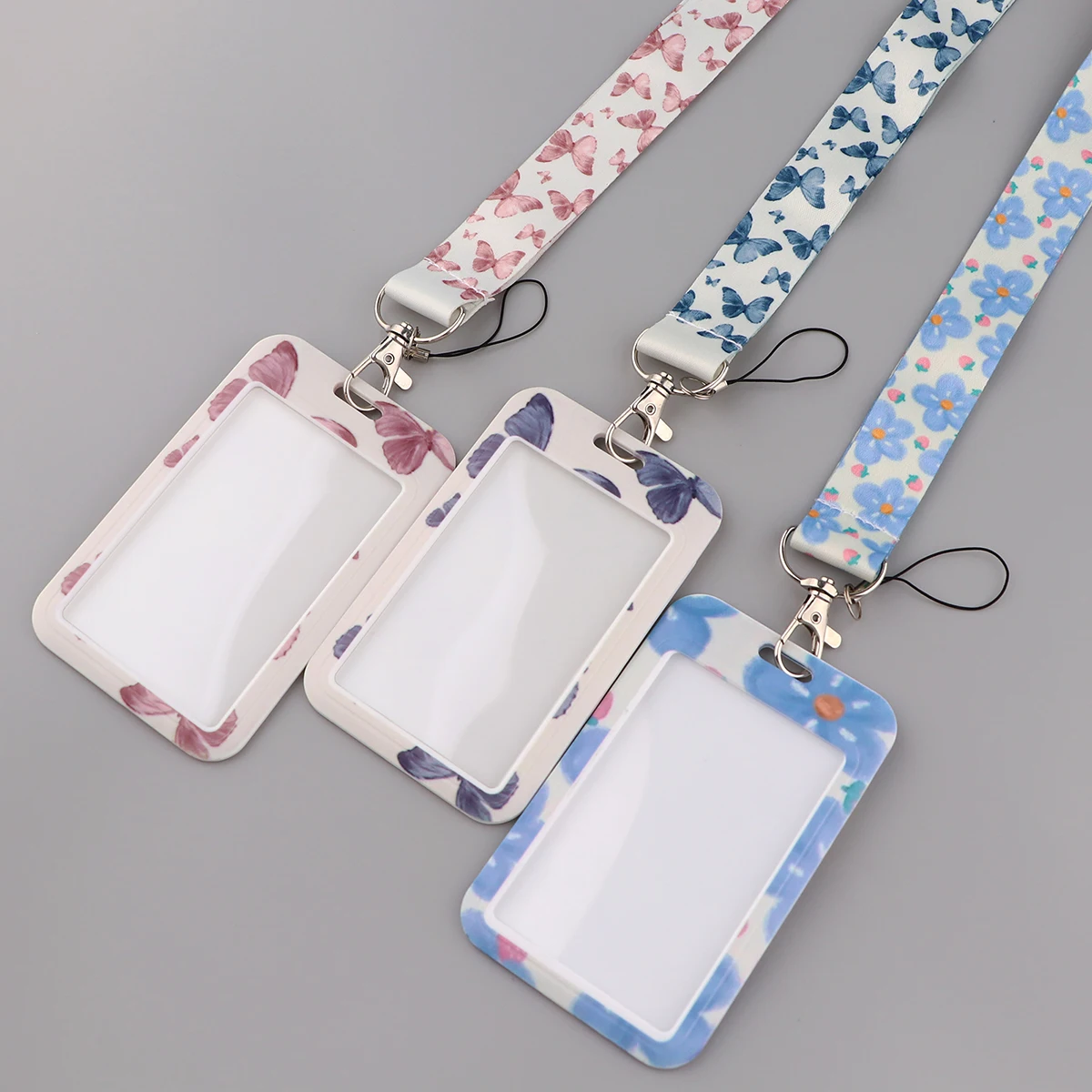 Butterflies Horizontal Style Fashion Id Holder Neck Strap Lanyards For Keys  Keychain Badge Holder Id Credit Card Pass Hang Rope Lariat Phone Charm  Accessories Detachable - Temu