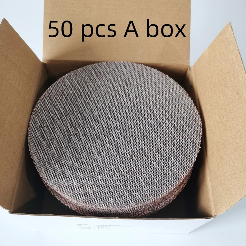 ATPRO 6인치 150MM 메쉬 샌딩 디스크 후크 앤 루프 먼지 없는 연마지 차량용 미르카용