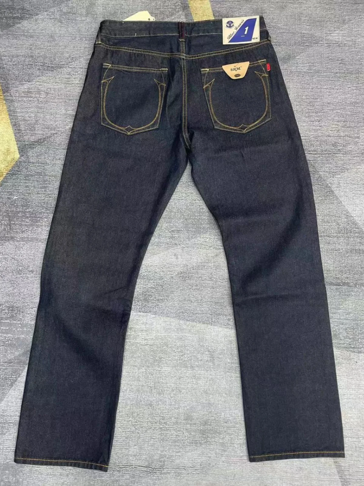 16oz Heavyweight 100% Cotton One Wash Raw Denim Jeans for Men High Quality Autumn Winter Selvedge Hard Straight Trousers 501 4