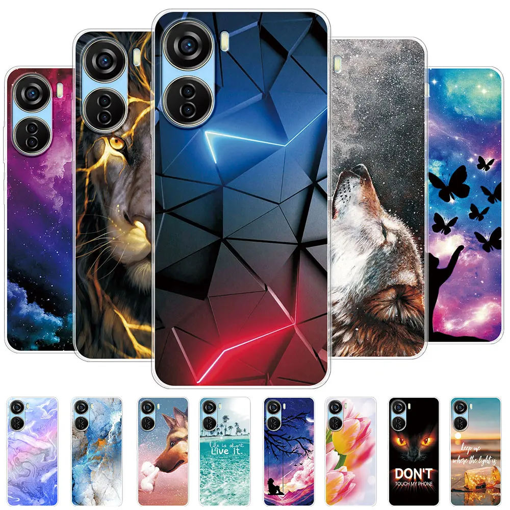 Per Zte Blade V40 Design Cover Per Zte Blade V50 Design Coque Custodia Morbida In Silicone Tpu Trasparente Per Zte Nubia Neo 5G Funda