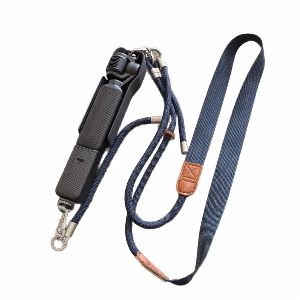 DJI 오즈모 포켓3용 3-in-1 멀티 웨어 카메라 숄더 스트랩 길이 조절 가능 낙하 방지 안전 잠금 크로스바디 랜야드