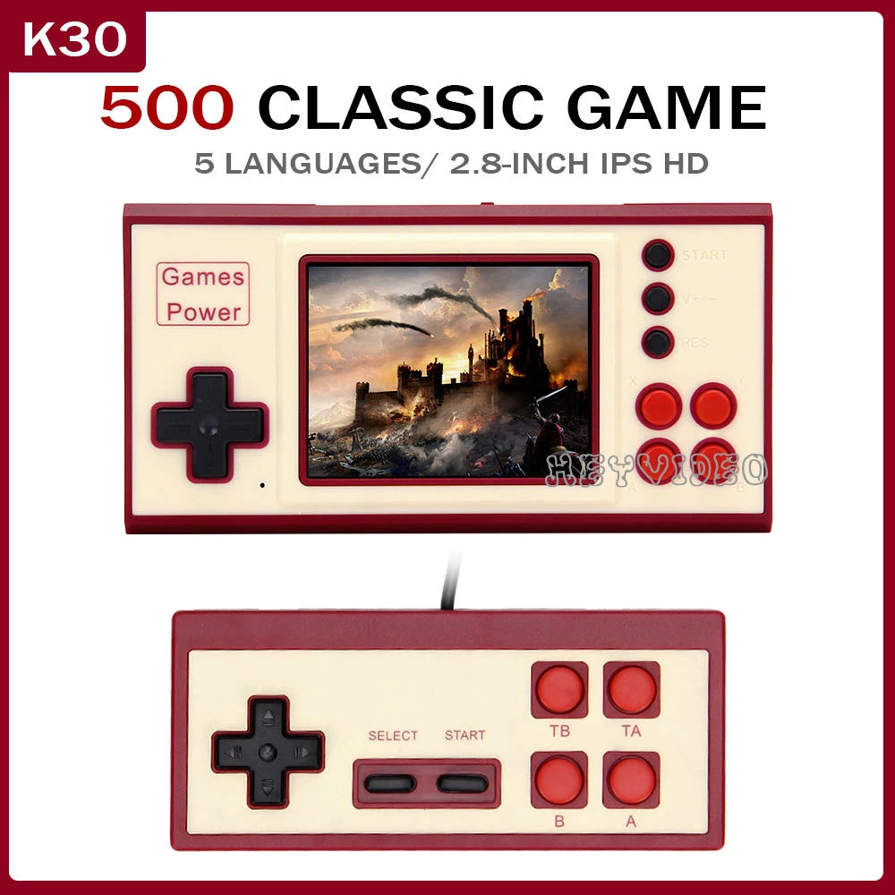 A380 Retro Video Game Console Handheld Game Player Bulit-in12 Formats 4 inch HD IPS Screen Portable Gaming Console  3600+ Games