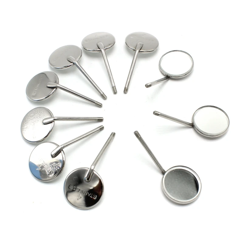 Professional Dental Mouth Mirror Reflector Dentist Equipment Stainless Steel Dental Mirror Oral Care Tool Kit 10pcs/set dental mirrors