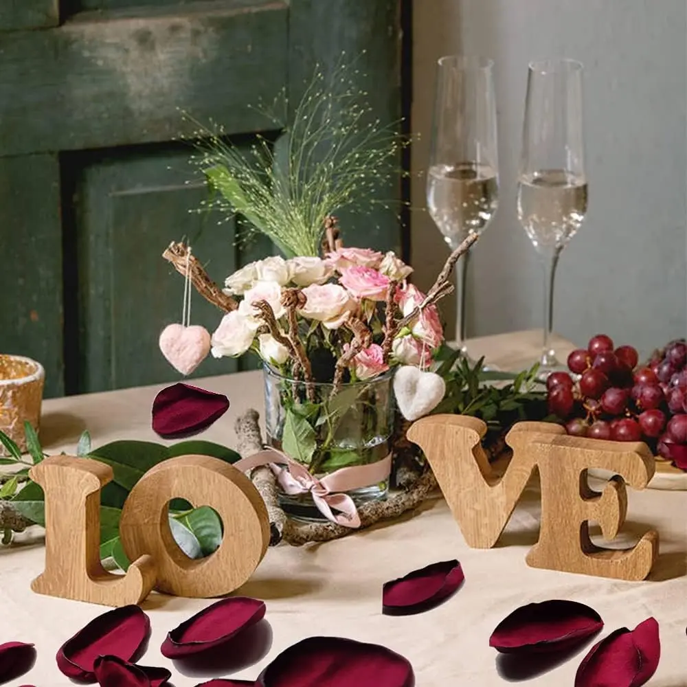 200pcs Red Rose Petals for Wedding Handmade Silk Flowers Marriage Decoration Valentines Day Artificial ca&ntilde;on petalos boda