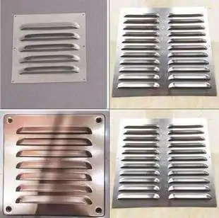 Aluminum Air Vent Ventilator Grille Undereave Under eave Louvers 304 Stainless steel Copper Rain
