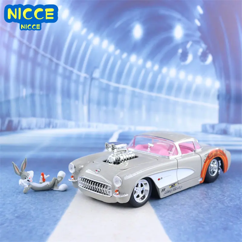 

Nicce 1:24 1957 Chevrolet Corvette Muscle Car Simulation Diecast Car Metal Alloy Model Car Toys for Children Gift Collection