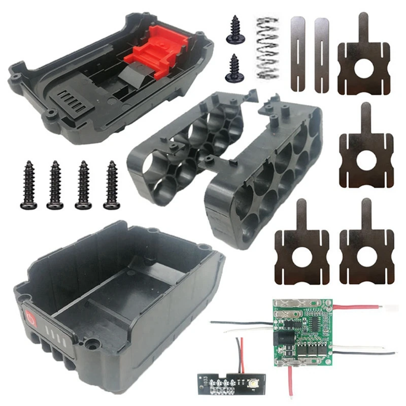 

5X Li-Ion Battery Case Circuit Board PCB For Lomvum Zhipu Hongsong Jingmi No Original Makita 18V Lithium Battery,10 Hole