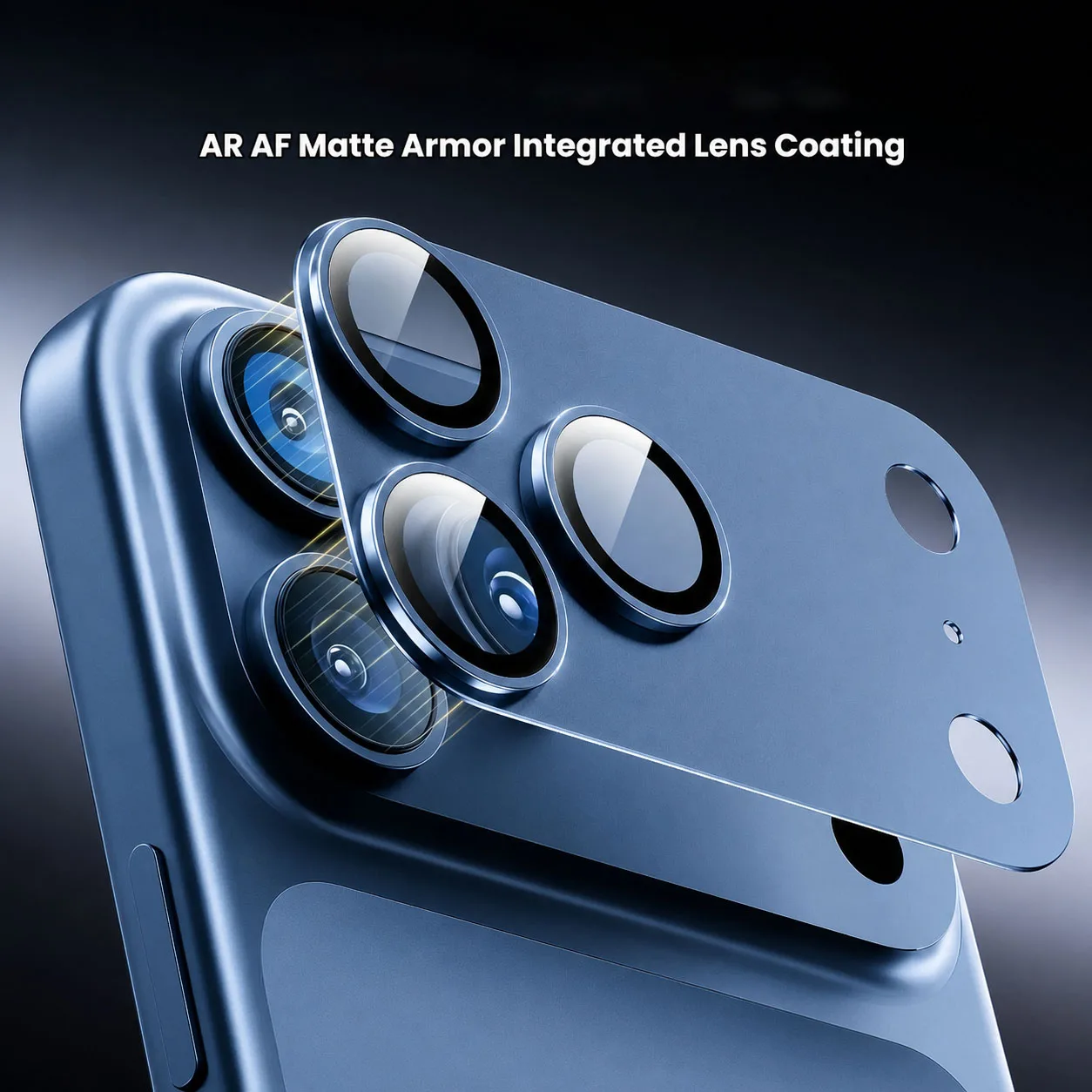 Premium Camera Lens Protector with Strong Adsorption - Metal-Tempered Glass Full Protective Cover