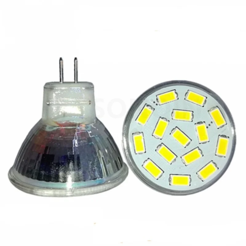 MR11 GU4 Mini LED Spotlight Bulbs AC DC12V 5730SMD 7W 15LEDs Super Bright Cool Warm White Lamp Replace 40W Halogen Light