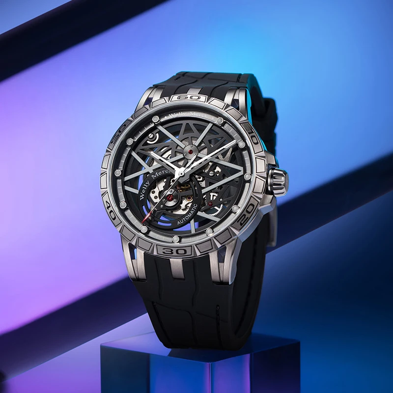 WM Watch Mechanical Watch, 8205 movement, 316L stainless steel case, sapphire crystal glass, 50m water resistance WM143M - 3