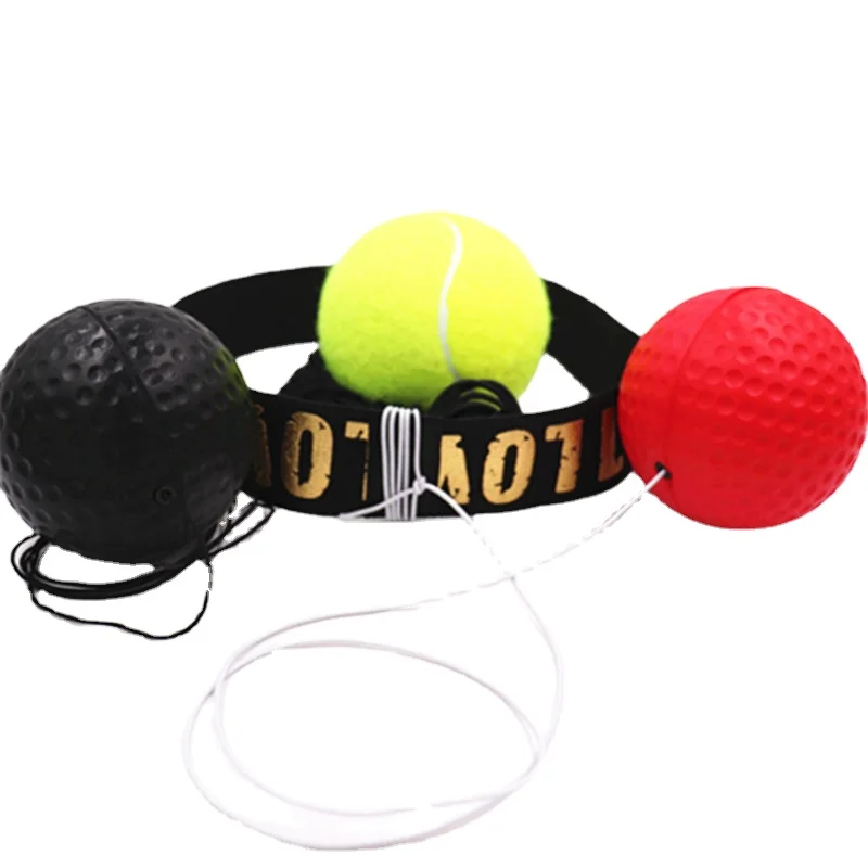 Boxing Reflex Ball Head-mounted Boxing Speed Ball Head Band Sanda Combat AgilityTraining Equipment Home Gym Workout Ftiness