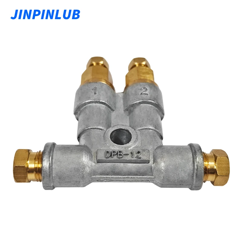 JINPINLUB DPB12 High Quality Aluminum Alloy PDI Metering Device Thin Oil Lubricated Dispenser for CNC machine