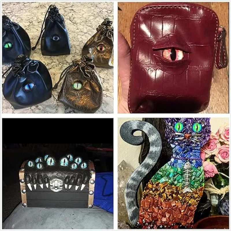 DIY Artificial Eyes Glass Patch Multiple Styles Doll Toys Eye Glass Paster Bracelet Pendant Ornaments Parts Jewelry Accessories