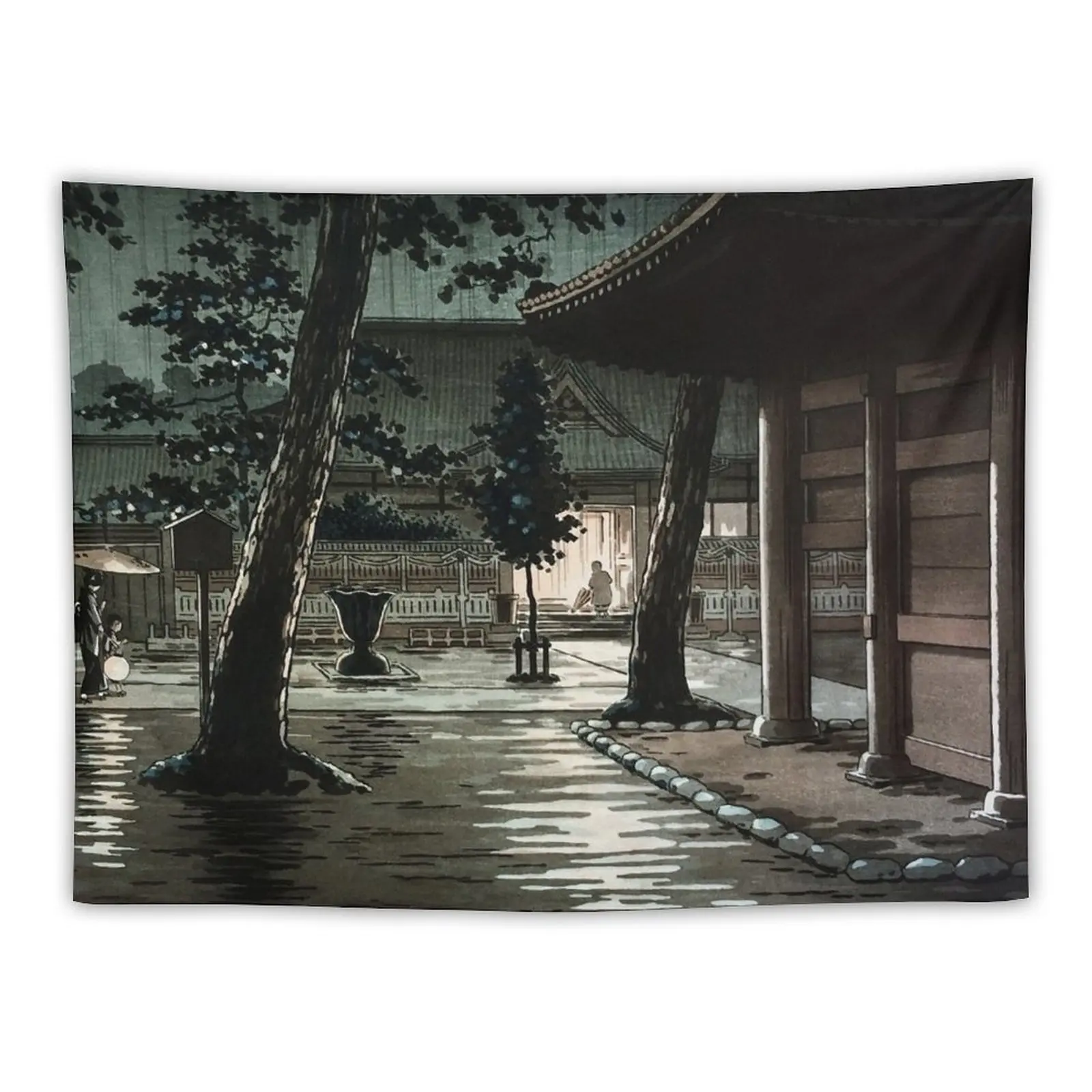 

Takanawa Sengakuji Temple by Tsuchiya Koitsu Tapestry Room Design Wall Hanging Bedroom Deco