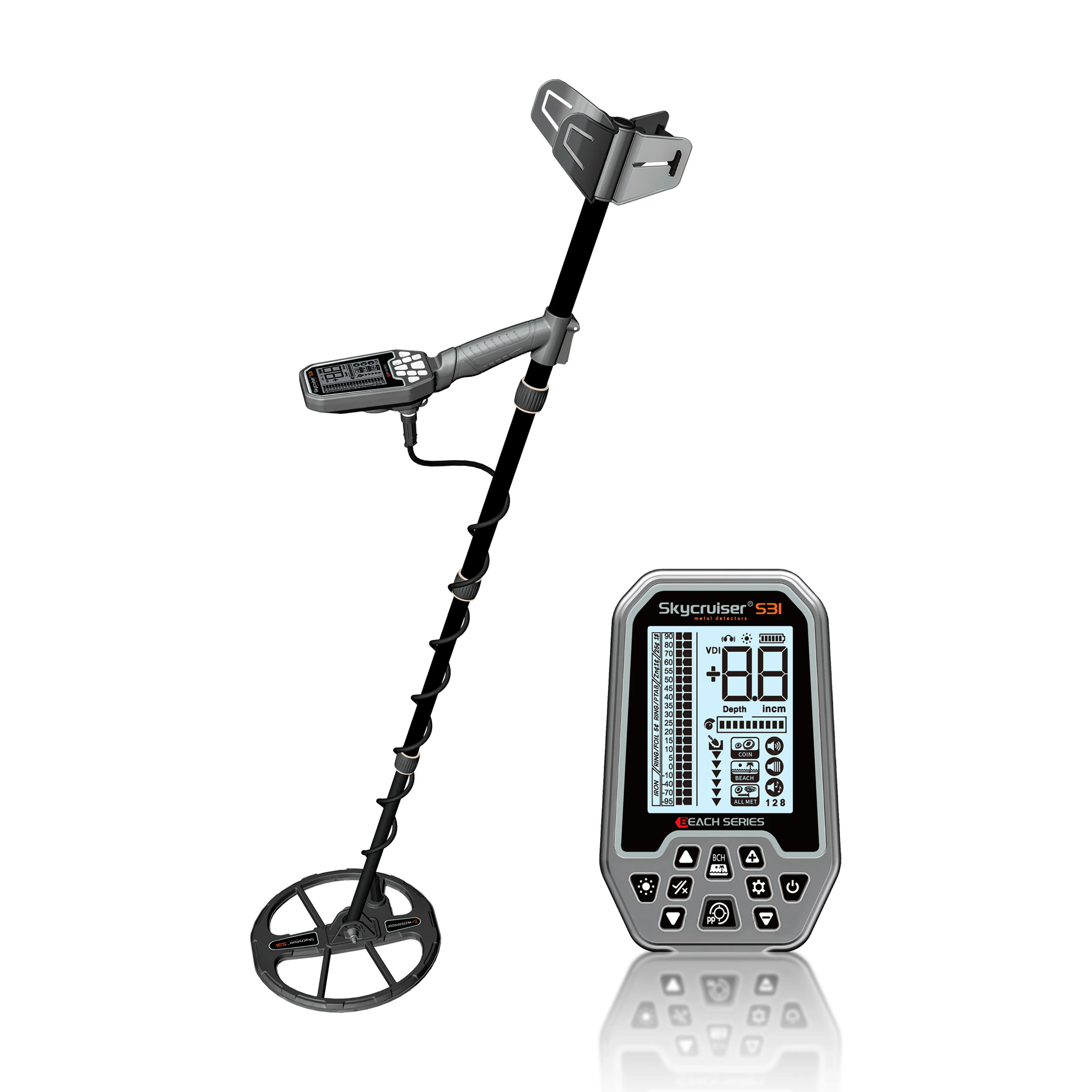 New Professional Metal Detector Waterproof Underground Gold Metal Detector S31 IP68 Long Range Gold Detector 4