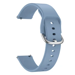Elegant 18mm Silicone Watchband - 18mm (Premium Blue)