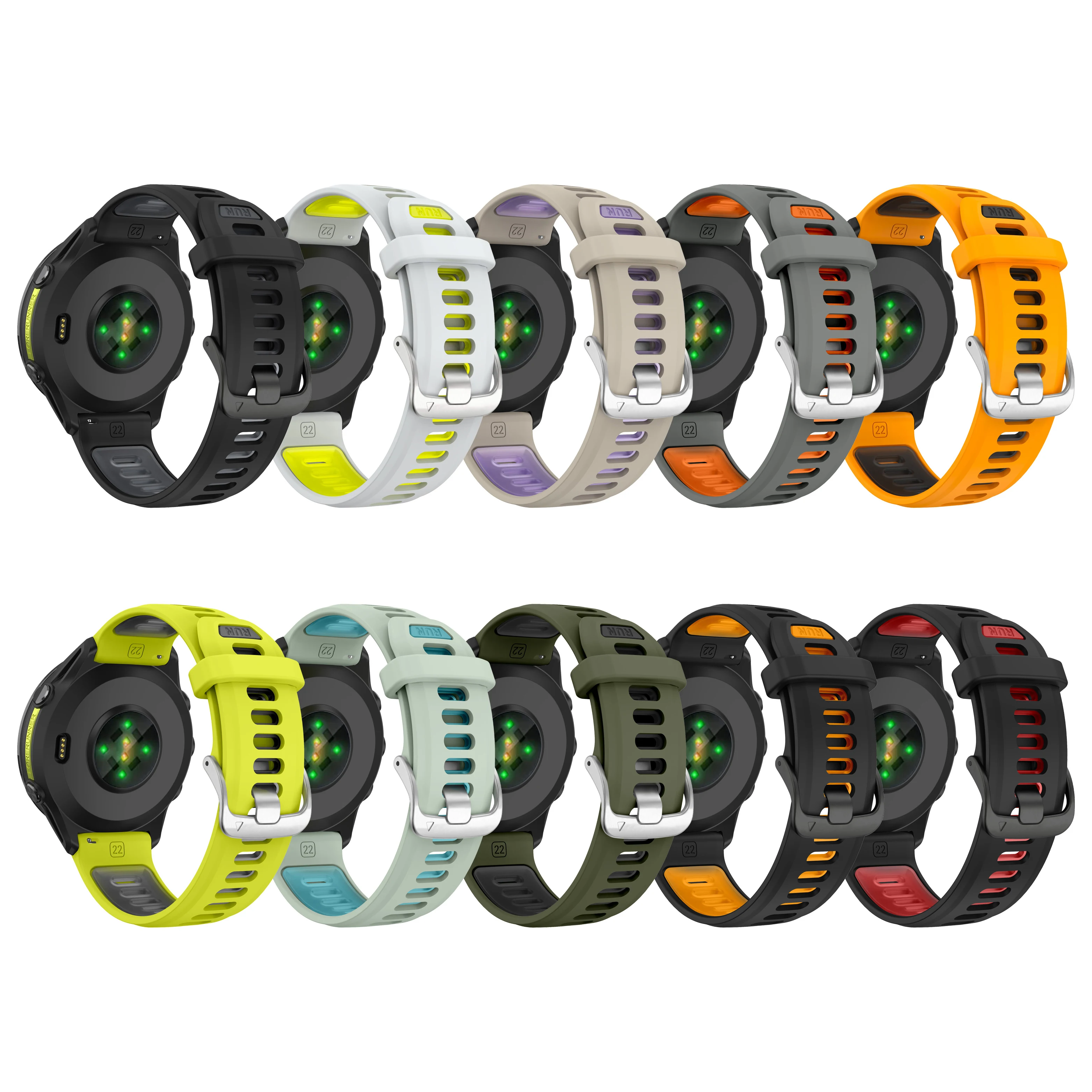 Premium Sports Silicone Watch Strap - Enhanced Comfort and Style
