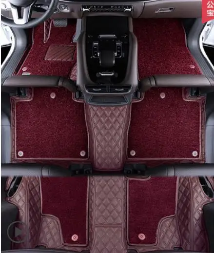 

Top quality! Custom special car floor mats for Mercedes Benz AMG GLS 63 2024-2020 X167 double layers carpets rugs for GLS63 2023
