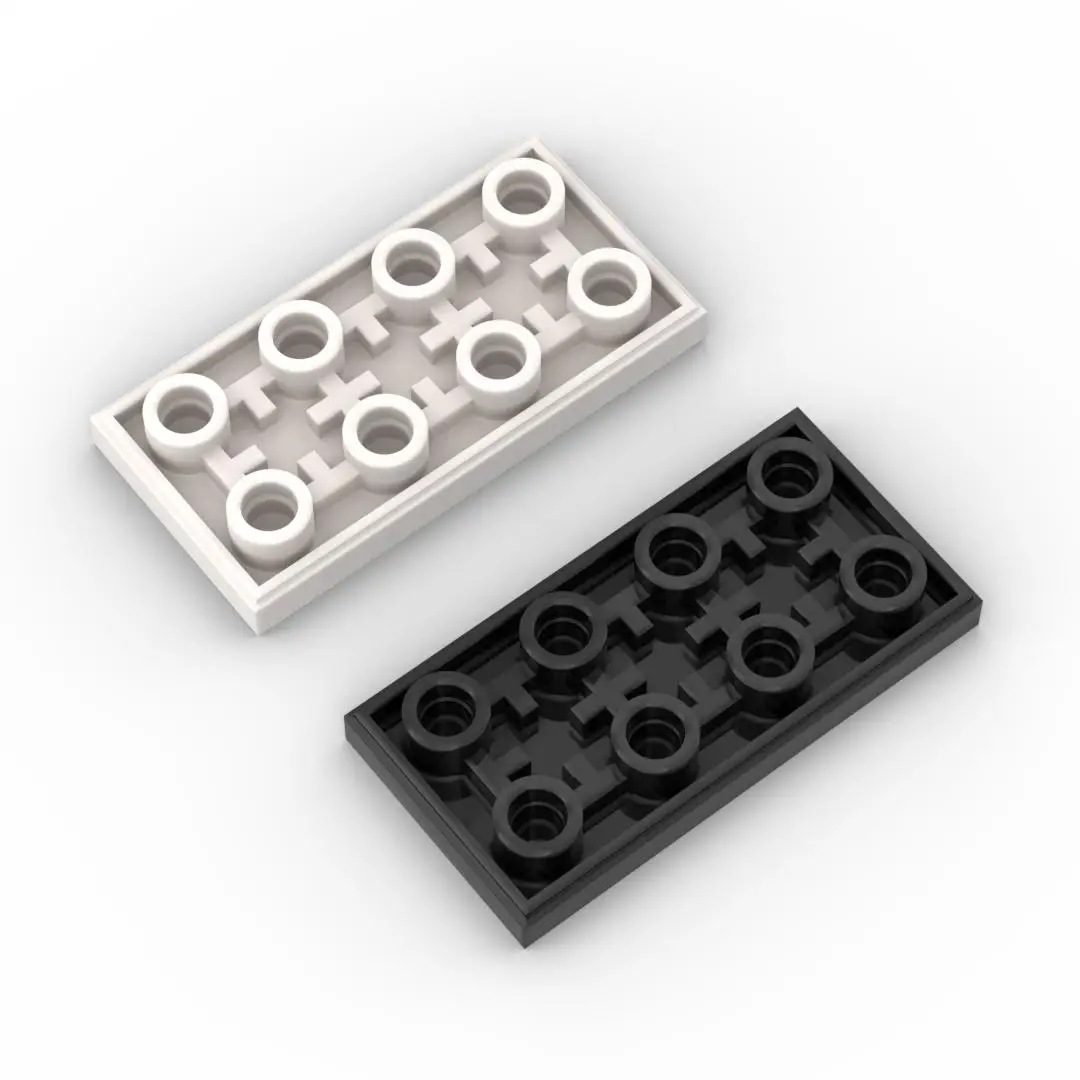 Kleine Partikel Bausteine MOC 3395 2x4 Reverse Licht Panel Montage Spielzeug Bausteine Zubehör DIY