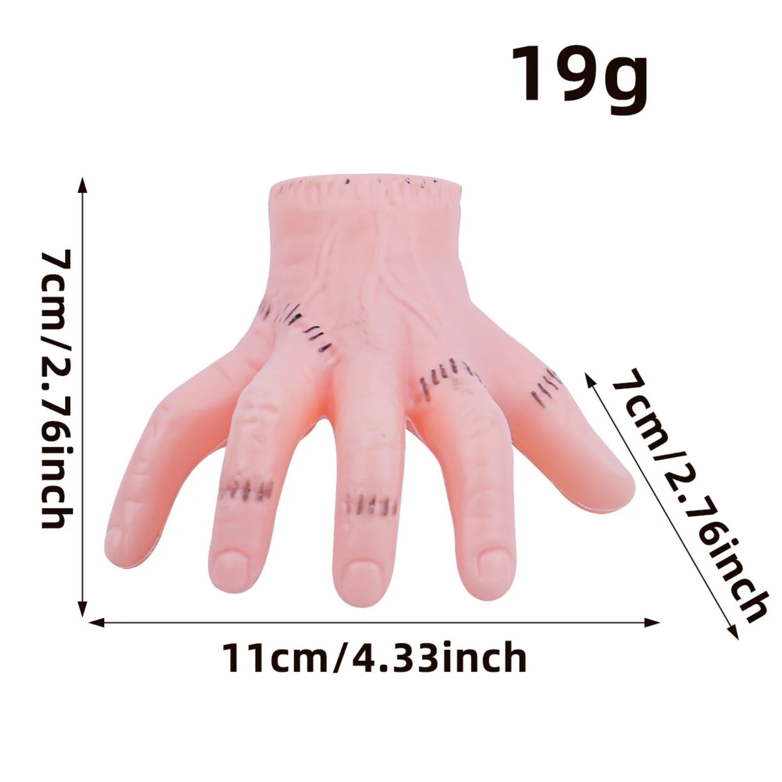 1PC Halloween Spooky Hand Hair Clip, Realistic Mini Hand Headpiece, Fun Party Hair Accessory