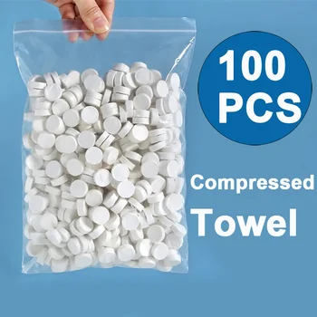 100PCS Compressed Travel Towels 1