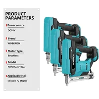 Brushless F30G 422J 1022J Electric Nail Gun Stapler Nailer Furniture Staple Gun for Frame Woodworking Power Tool (No Battery) 2