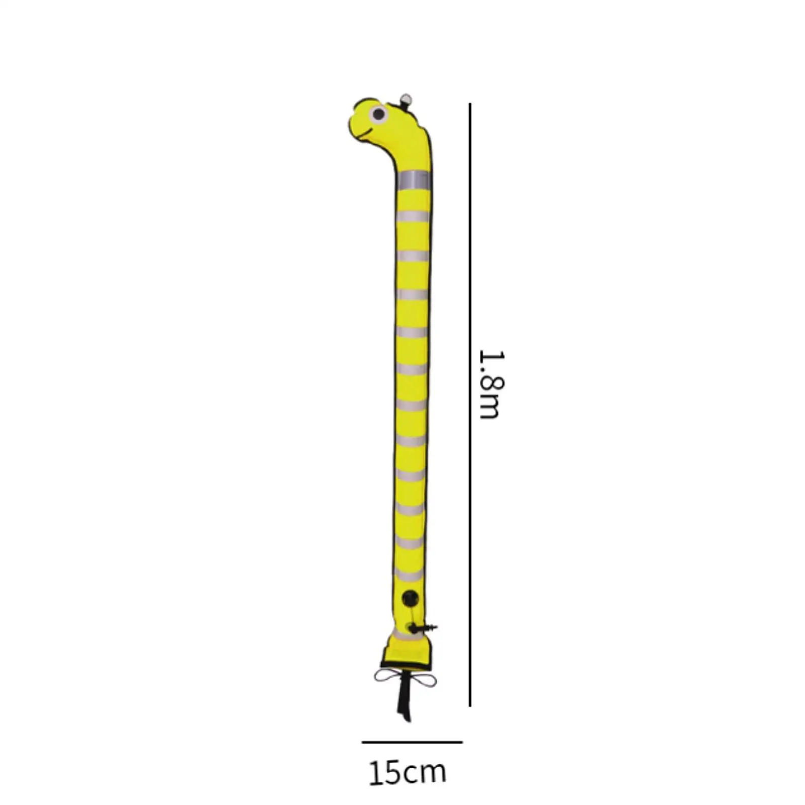 Surface Marker Buoy Snorkeling Marking Location of Divers High Visibility with Reflective Strip Scuba Surface Marker Signal Tube