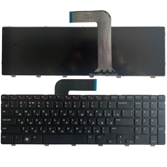 Русская клавиатура для ноутбука Dell Inspiron 15R N5110 M5110 N5110 M511R M501Z RU Black 1