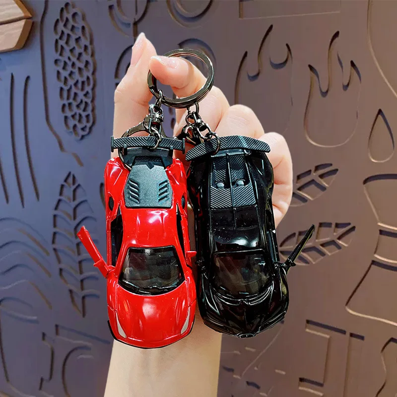 Car Keyring Sports Car Keychain Accessories Roadster Key Chain Alloy ...
