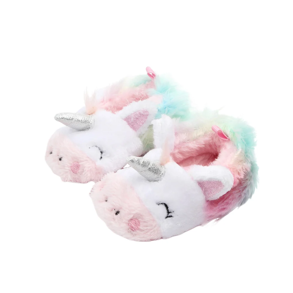 

Baby Indoor Warm Cotton Shoes Autumn Winter Toddler Shoes for Babies Aged from 0 to 1 Years Old (Colorful Unicorn 105cm)