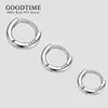 Fashion Women Earring Pure 100% 999 Sterling Silver Minimal Hoop Earrings Thin Cartilage Earring Not Allergic Piercing Jewelry 3