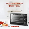 Elite Gourmet ERO-2008N# Countertop XL Toaster Oven, Rotisserie, Bake, Grill, Broil, Roast, Toast, Keep Warm and Steam 6