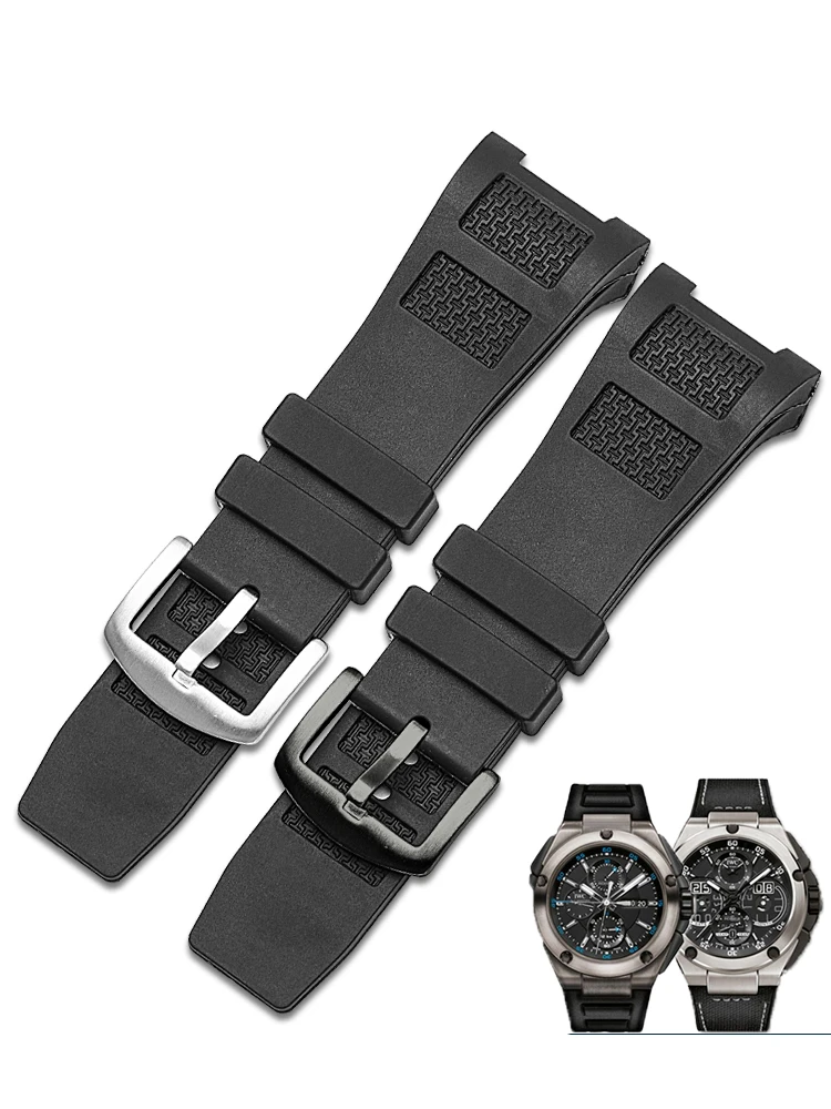 

For Universal Engineer Concave Interface Outdoor Safety Waterproof Rubber Watch Strap Iw378507 Iw323401 Silicone Watchband 30mm