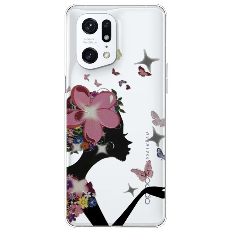 Transparent Soft TPU Silicone Phone Case with Clear Bumper - Lovely Design