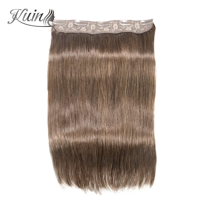 

Straight Full Head Clip In Human Hair Extensions 70g/100g/120g/Set 10Inch With 5 Clips In One Piece Human Hair Extensions