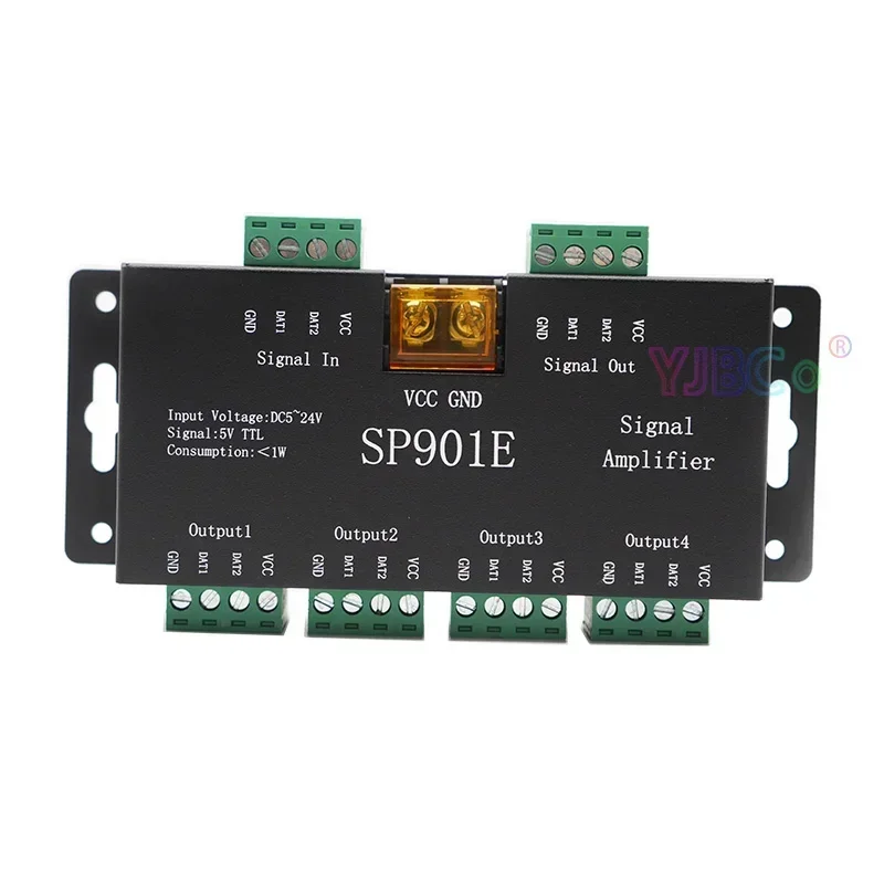 

5-24V WS2812B WS2811 APA102 LED Strip addressable IC Pixel SPI Signal Amplifier Repeater Programmable Matrix Panel Light dimmer