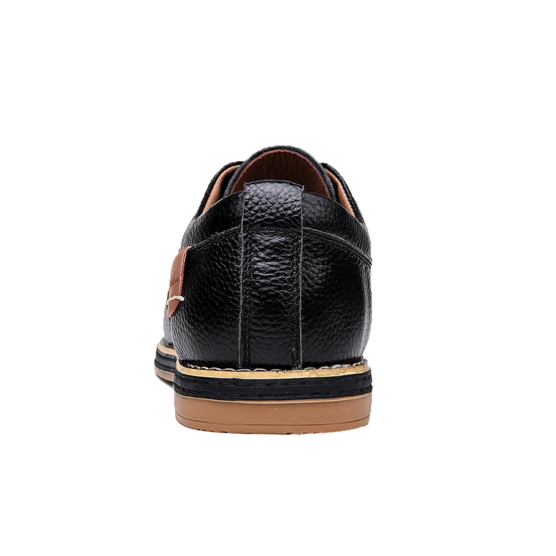 Men Oxfords Genuine Leather Dress Shoes Brogue Lace Up Italian Mens Casual Shoes Luxury Brand Moccasins Loafers Plus Size 38-48 mens shoes
