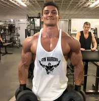 Débardeur de gymnastique en coton pour hommes, gilets de course, dos en Y, chemise sans manches, entraînement musculaire, athlétique, Fitness, Singlets 1