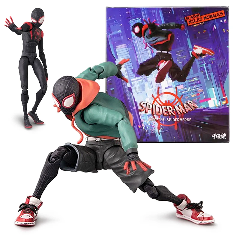 Marvel Through The Universe Super Spider-Man Miles Morales Giunti In Pvc Action Figures Mobili Ornamenti Modello Giocattoli Per Bambini
