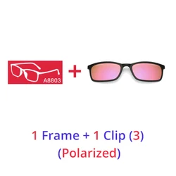 Ralferty Unisex Versatile Polarized Sunglasses with Magnetic Clip - On Glasses (Old V1 -Leopard)