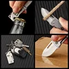 1PC Mini Folding Knife Steel Portable Camping Survival Knife Pocket Folding Knife Self-defense Keyknife Keychain Pendant 5