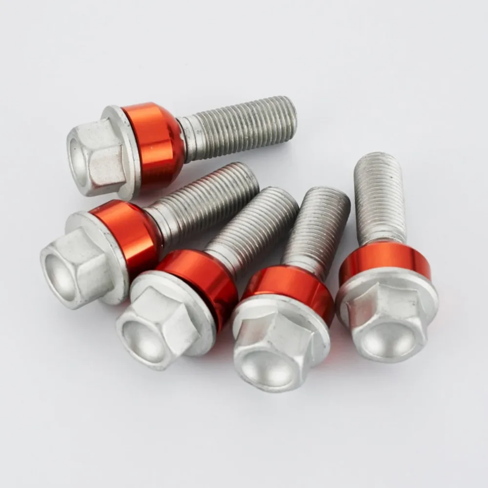 1pc Lug Bolts Wheel Hub Screws Suit for Porsche Taycan Cayenne Panamera M14x1.5 Hex 19mm Lenght 65mm WHT006978