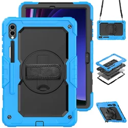 Kids Stand Tablet Cover with Strap and Protective Film for S7 S8 S9 11 inch (BK - SKB)